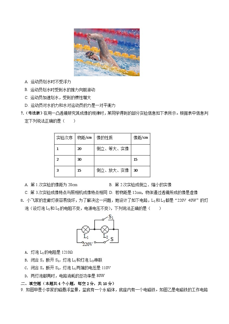 2025年中考第二次模拟考试卷：物理（贵州卷）（考试版）第2页