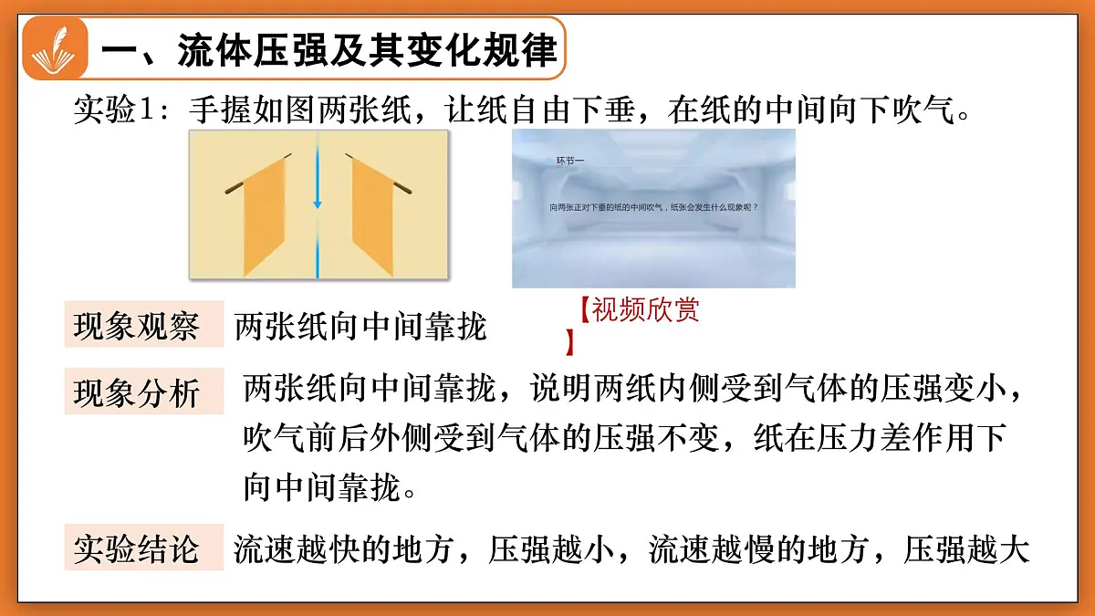 8.5 流体压强与流速的关系 - 初中物理八年级下册 同步教学课件（北师大版2024）第7页