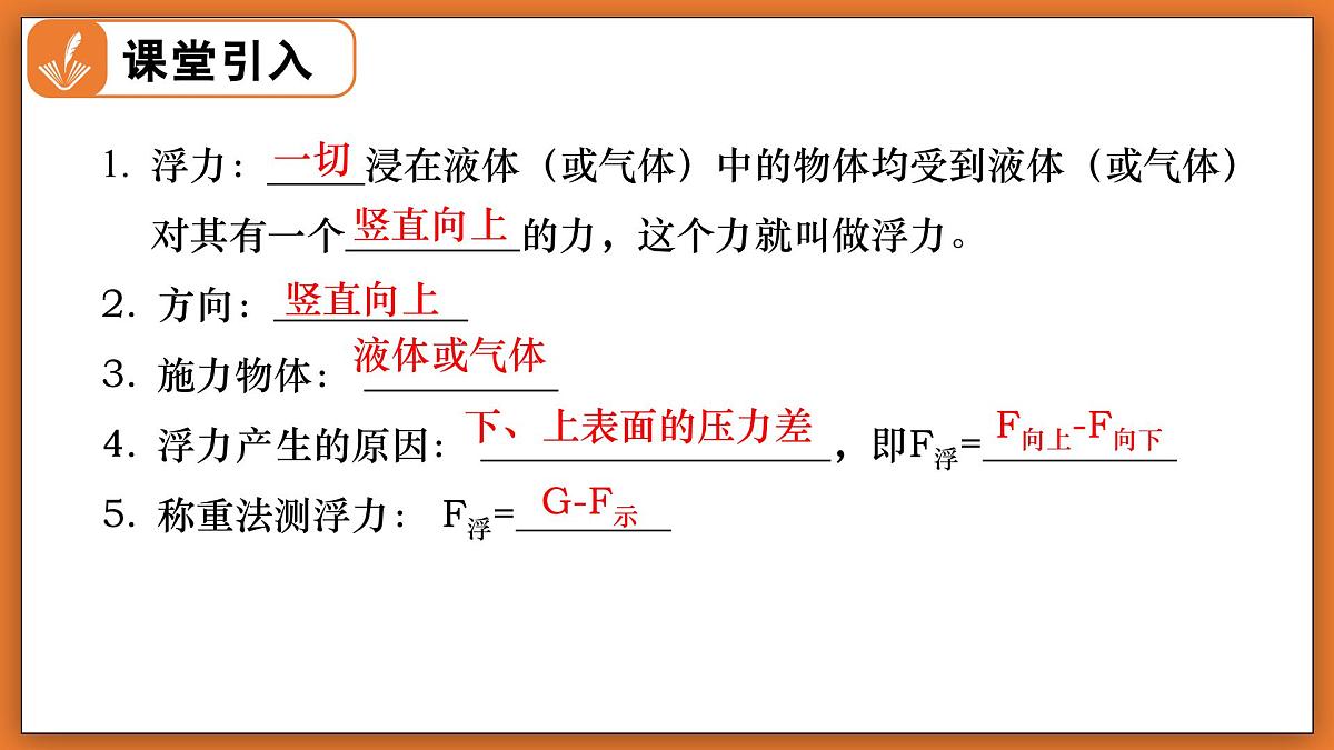 8.6 浮力（第2课时） - 初中物理八年级下册 同步教学课件（北师大版2024）第2页