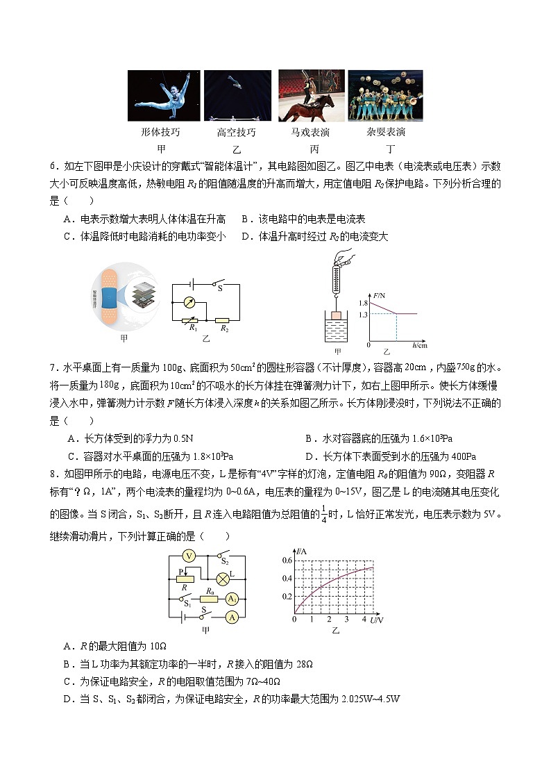 2025年中考第二次模拟考试卷：物理（重庆卷）（考试版）第2页