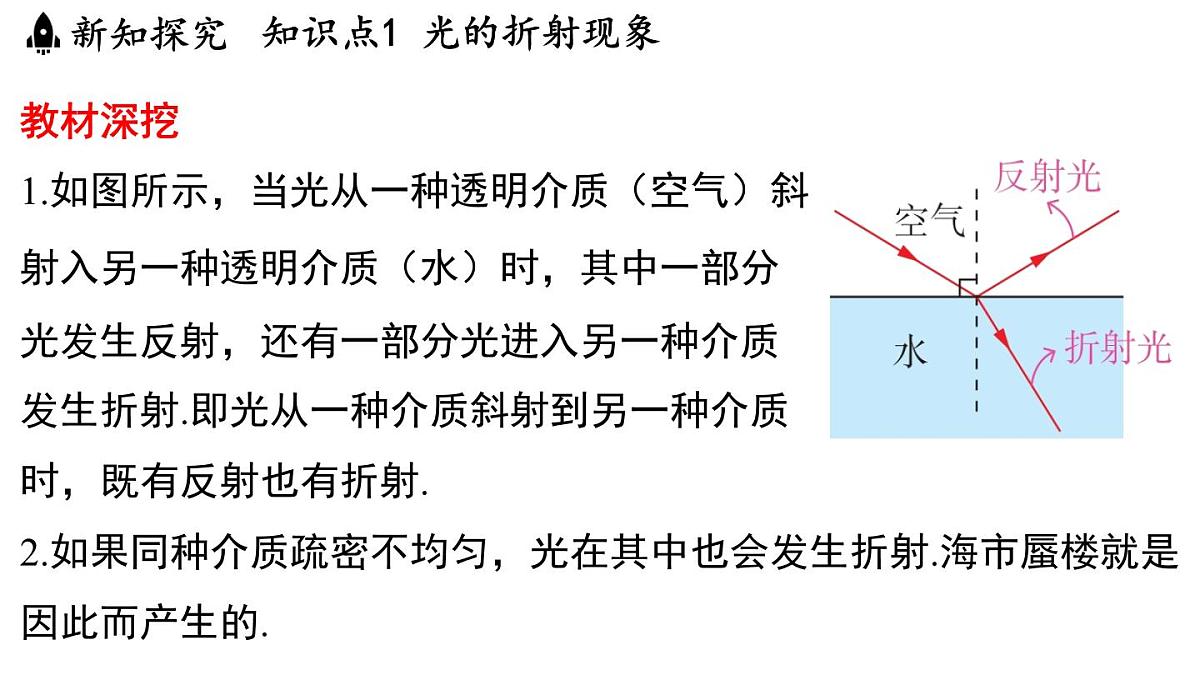 第三章 第一节 光的折射-八年级上学期物理同步课件（苏科版2024）第8页