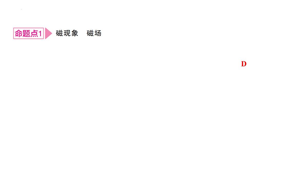 2025年湖北省中考物理章节复习+第十五讲　电与磁 课件第4页