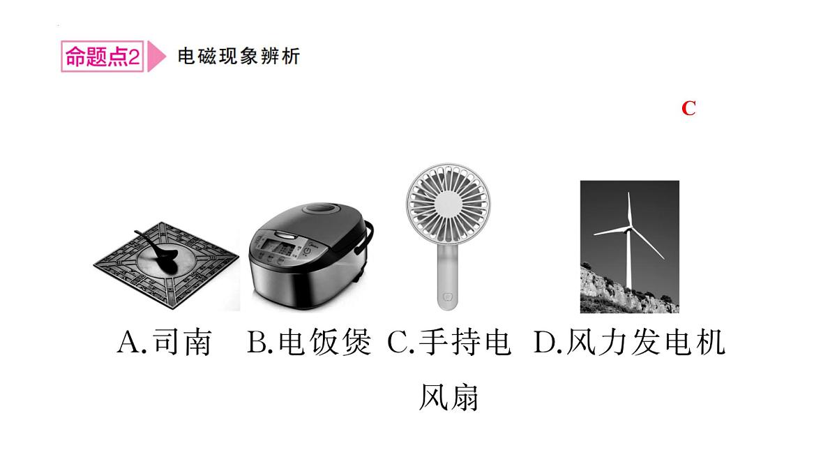 2025年湖北省中考物理章节复习+第十五讲　电与磁 课件第5页