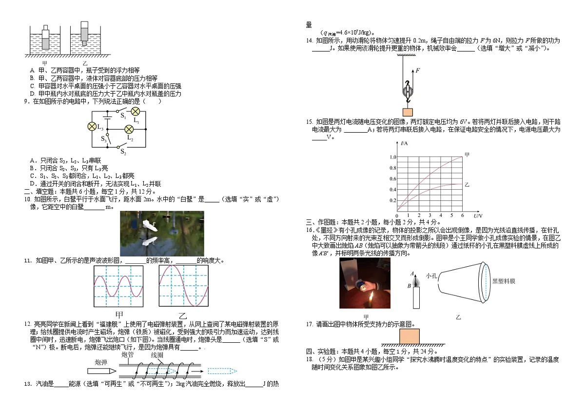 2025年中考考前信息必刷卷04（辽宁专用）物理（试卷版）第2页