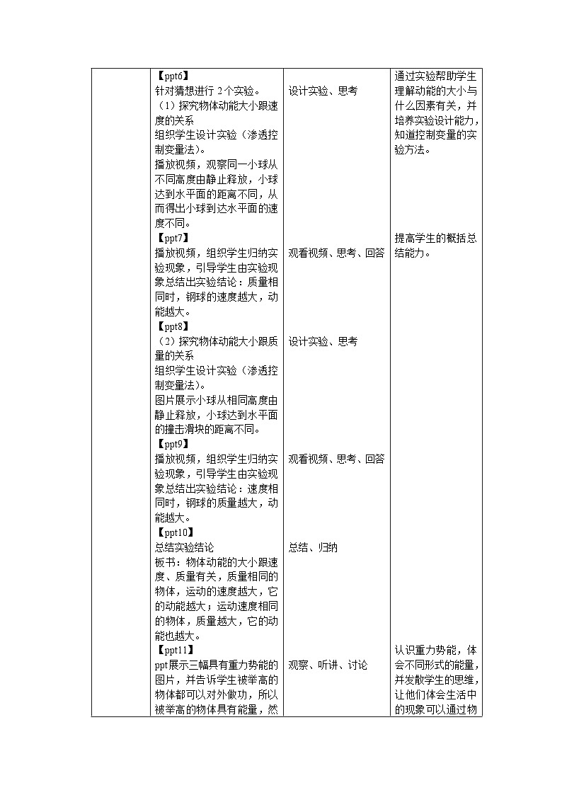 11.3《动能和势能》教案 物理人教版（2024）八年级下册第十一章第2页