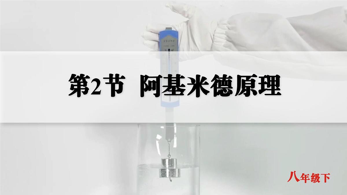 人教版2024八年级下册物理02.第2节  阿基米德原理 课件第1页