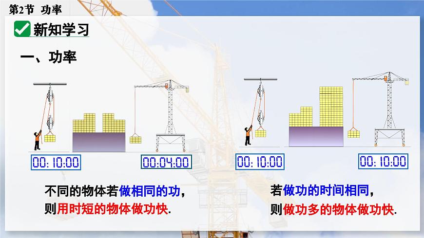 人教版2024八年级下册物理02.第2节  功率 课件第5页