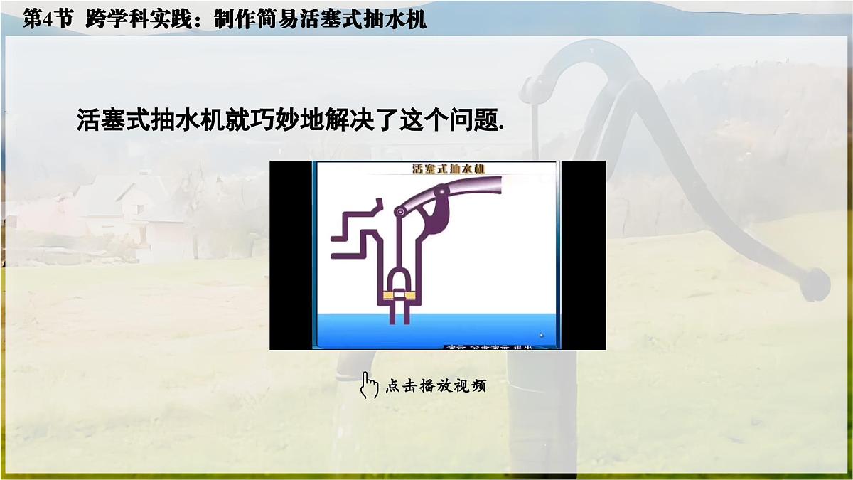 人教版2024八年级下册物理05.第4节  跨学科实践：制作简易活塞式抽水机 课件第6页