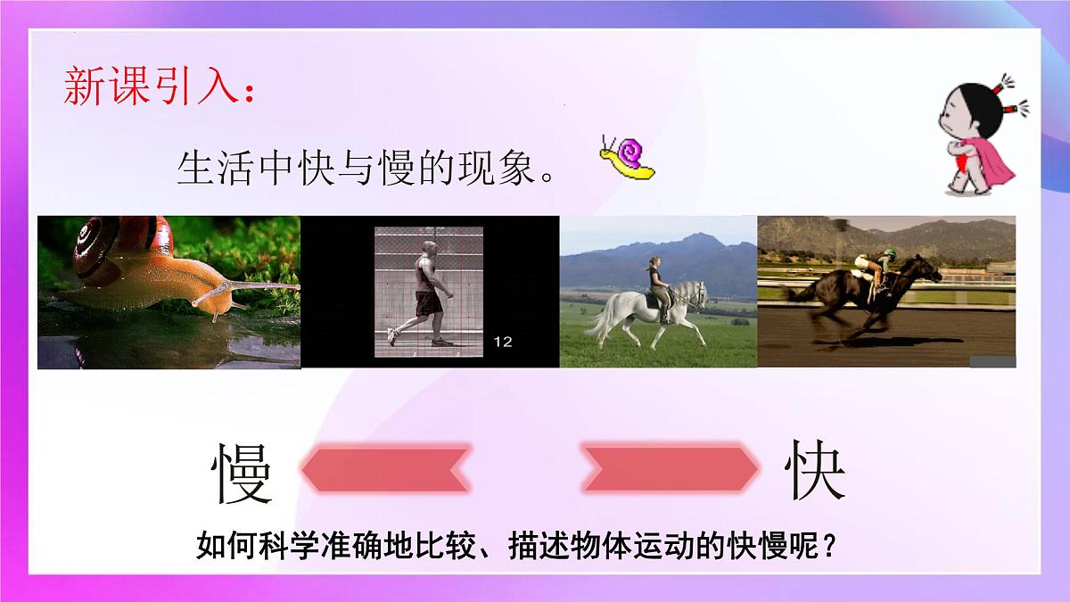 1.2快与慢+课件-2024-2025学年物理沪科版八年级全一册第2页