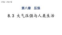 沪粤版（2024）八年级下册（2024）大气压强与人类生活教案配套ppt课件