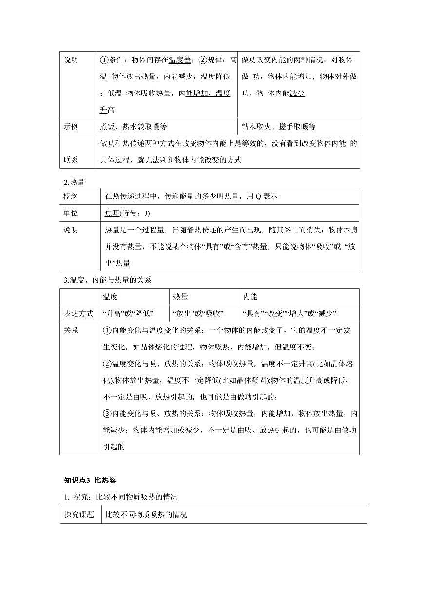 专题05 内能 内能的利用 知识精讲（解析版）2025年中考物理一轮复习重难题型精讲精练（全国通用）[完整版]第2页