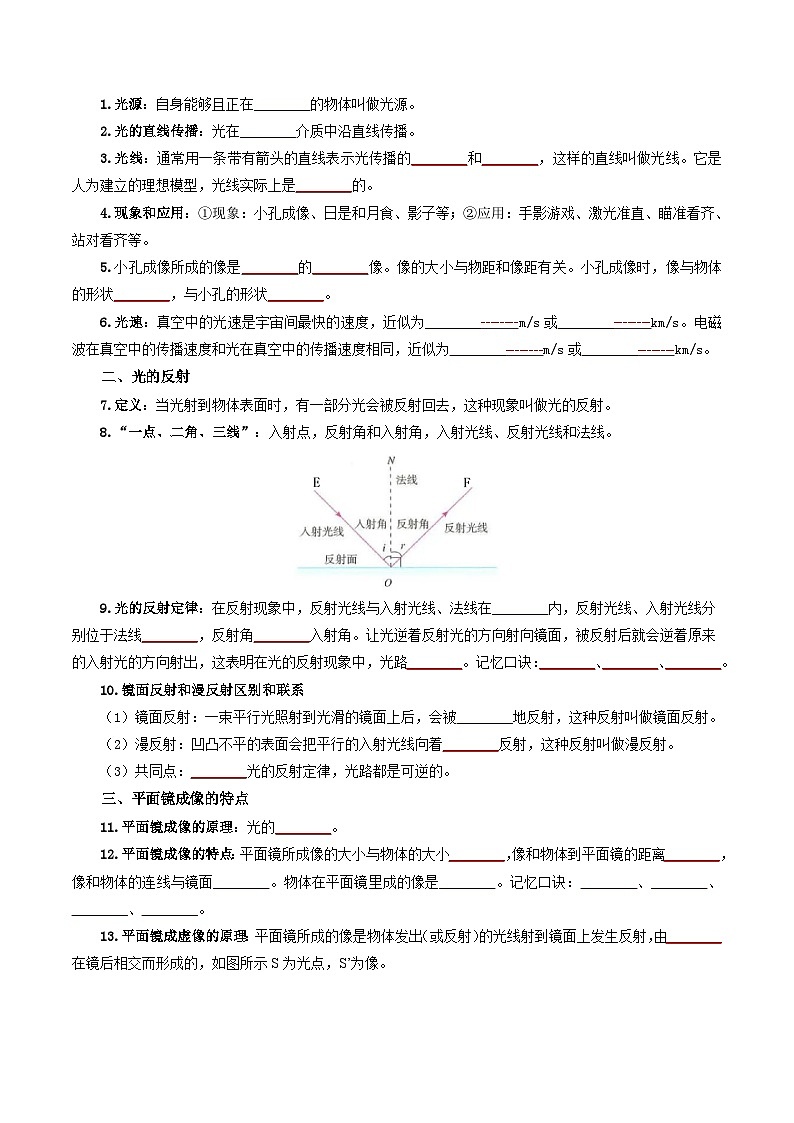 2025年中考物理知识点归纳（挖空版）-2025年中考物理一轮复习试题（全国通用）第3页
