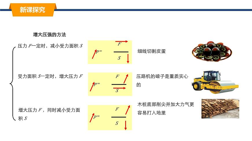 2025年春教科版物理八年级下册同步授课课件 9_1_压强（2）第4页