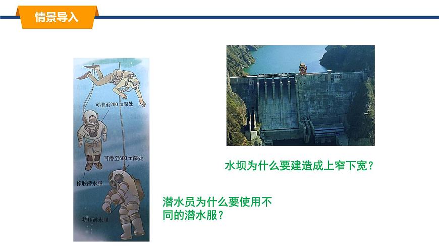 2025年春教科版物理八年级下册同步授课课件 9_2_液体的压强（1）第2页