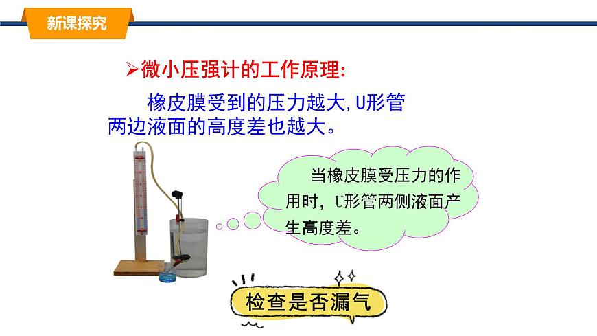 2025年春教科版物理八年级下册同步授课课件 9_2_液体的压强（1）第7页