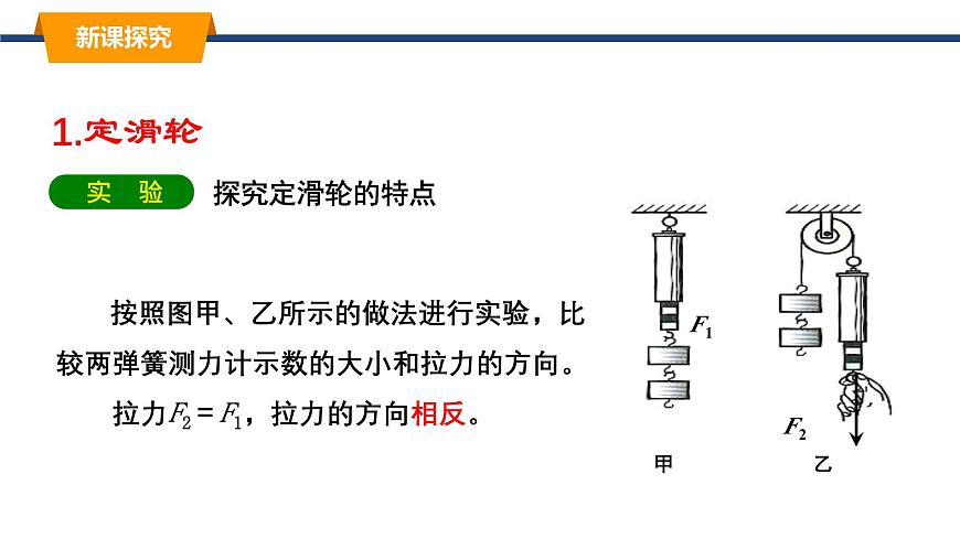 2025年春教科版物理八年级下册同步授课课件 11_2_滑轮第7页