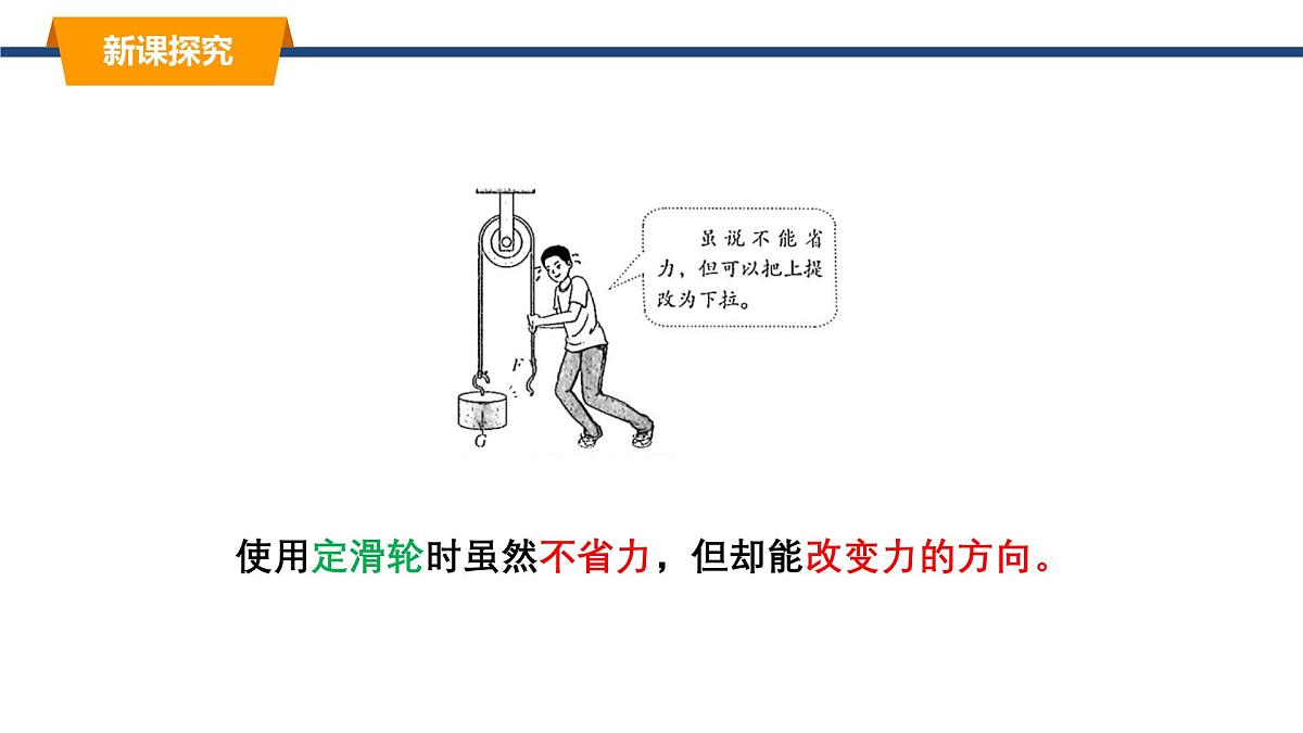 2025年春教科版物理八年级下册同步授课课件 11_2_滑轮第8页