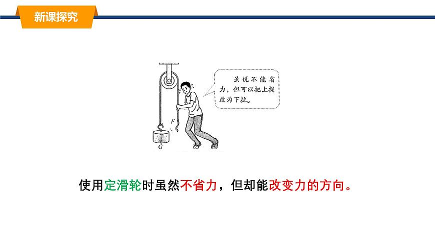 2025年春教科版物理八年级下册同步授课课件 11_2_滑轮第8页