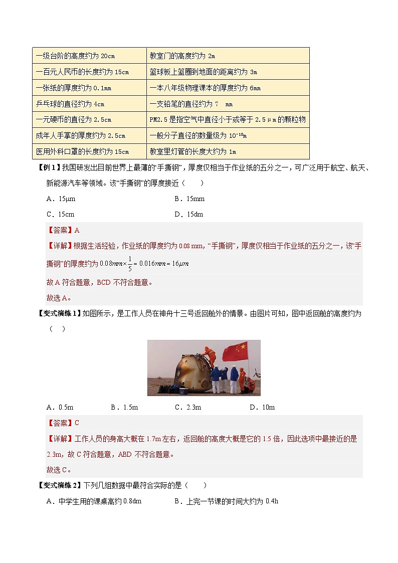 2025年中考物理-热点模型归纳（通用版）专题15初中物理基础知识速记汇总（解析版）第3页