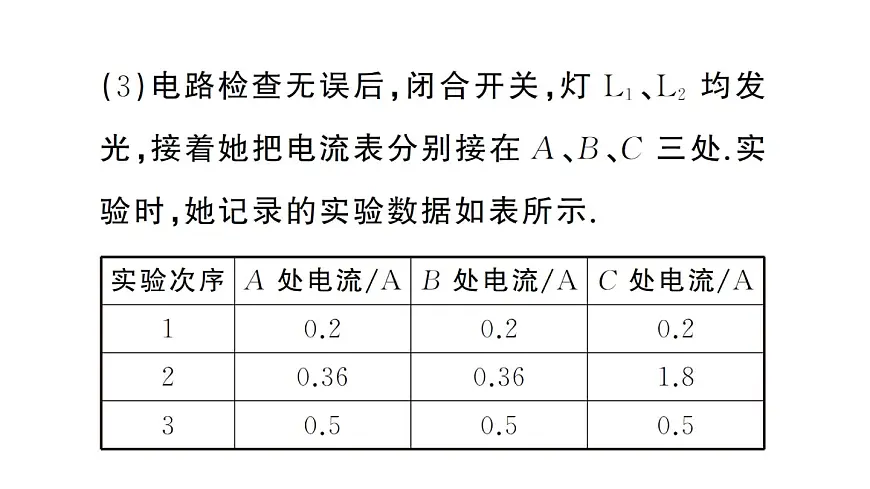 初中物理新人教版九年级全册第十五章第五节 串、并联电路中电流的规律作业课件2025秋第4页