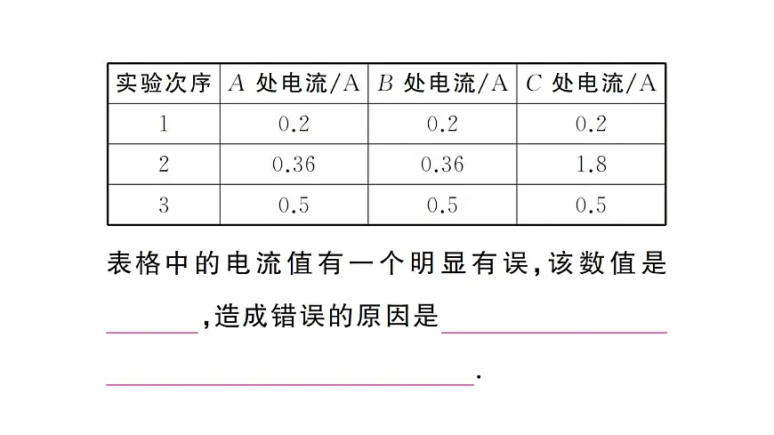 初中物理新人教版九年级全册第十五章第五节 串、并联电路中电流的规律作业课件2025秋第5页
