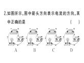 初中物理新人教版九年級(jí)全冊(cè)第十五章第二節(jié)第一課時(shí) 電流 電路的構(gòu)成作業(yè)課件2025秋