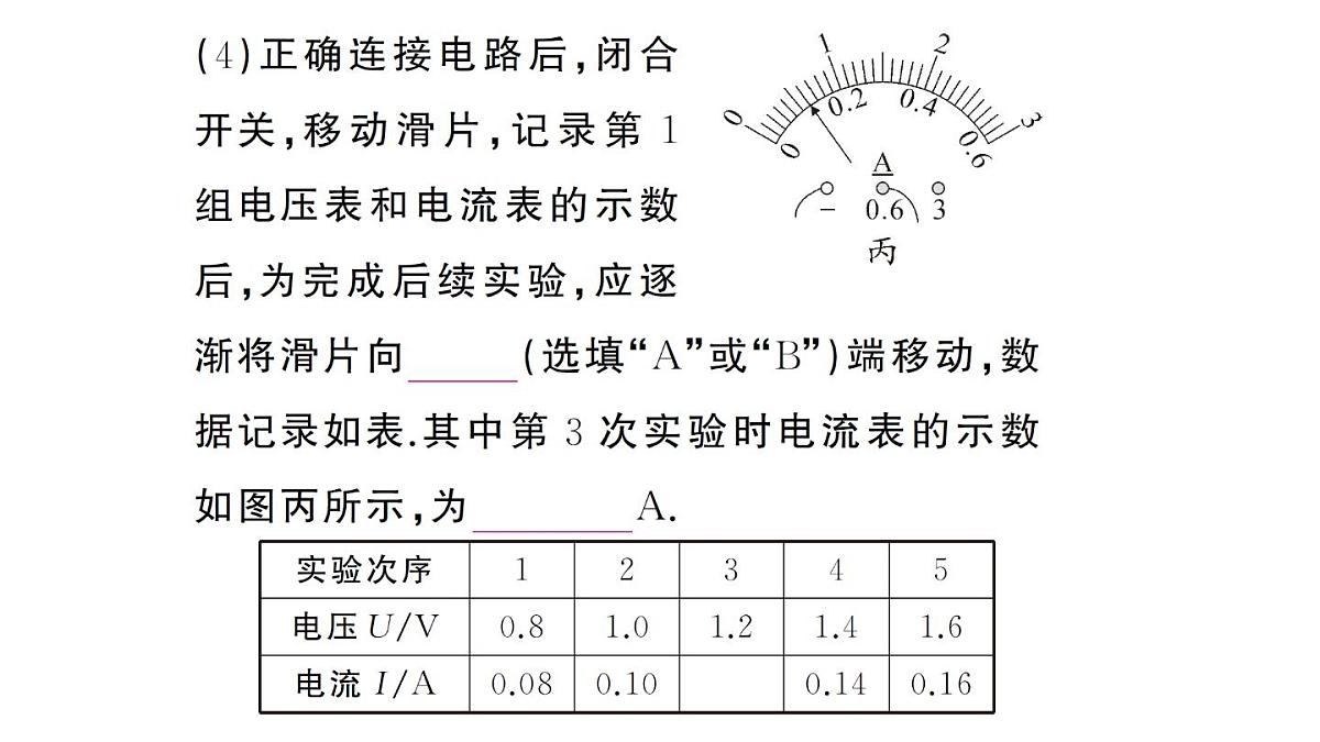 初中物理新人教版九年级全册第十七章重点实验突破作业课件2025秋第6页