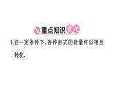初中物理新人教版九年級(jí)全冊(cè)第十四章第一節(jié) 能量的轉(zhuǎn)化與守恒課堂作業(yè)課件2025秋