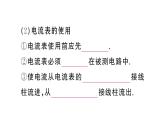 初中物理新人教版九年級(jí)全冊(cè)第十五章第四節(jié) 電流的測(cè)量課堂作業(yè)課件2025秋