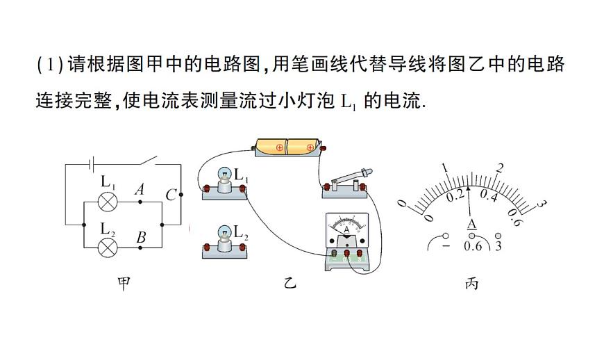 初中物理新人教版九年级全册第十五章第五节 串、并联电路中电流的规律作业课件（2025秋季）第7页