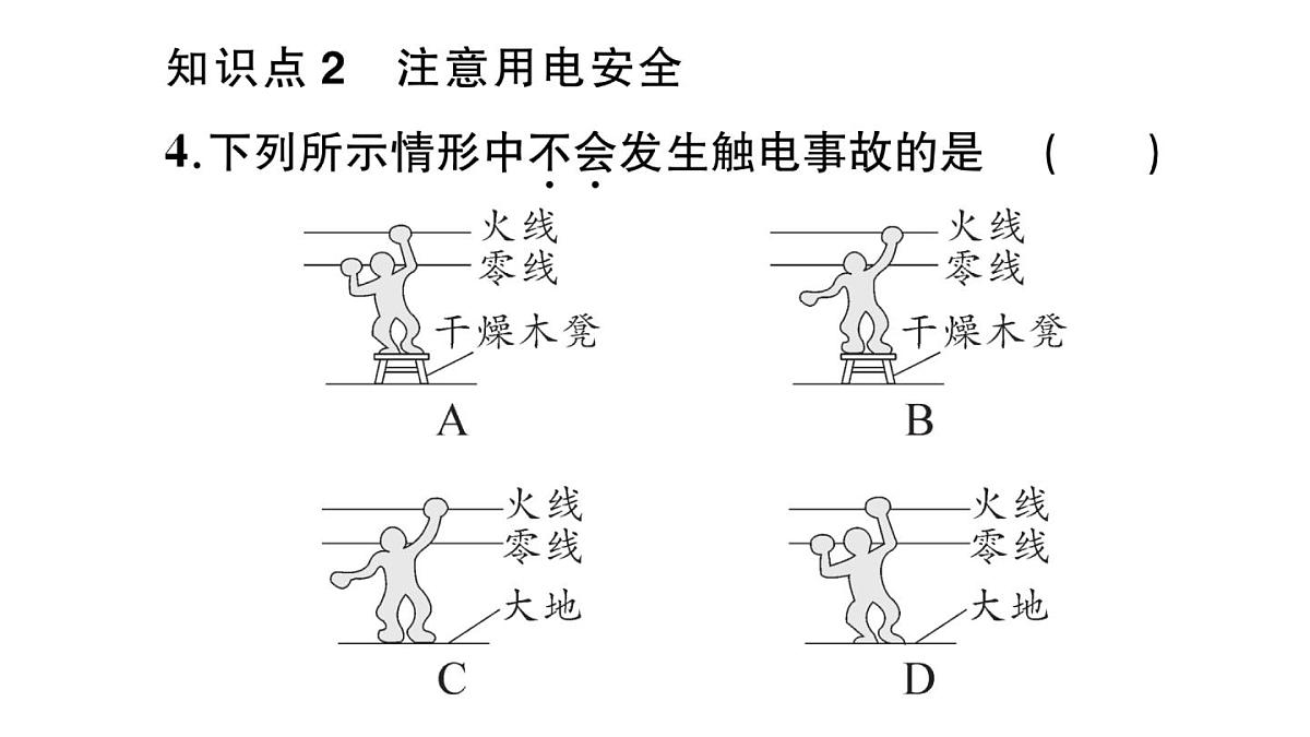 初中物理新沪科版九年级全册第十六章第四节 家庭电路作业课件2025秋第5页