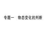 初中物理新滬科版九年級全冊第十三章專題一 物態(tài)變化的判斷)作業(yè)課件2025秋