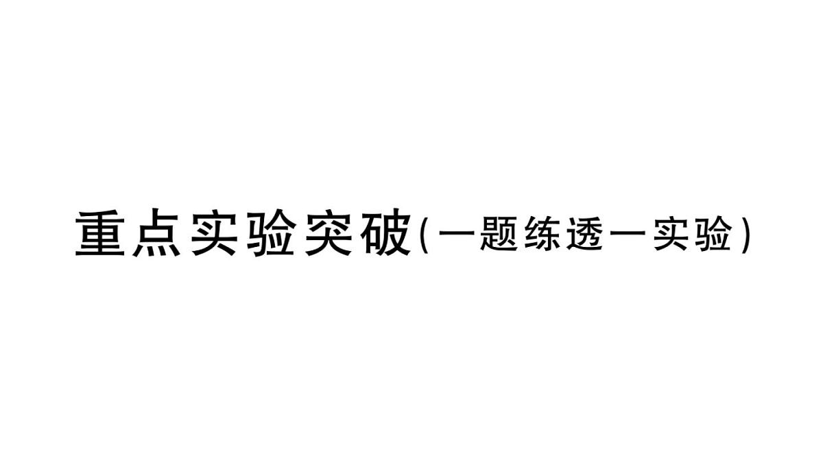 初中物理新沪科版九年级全册第十四章重点实验突破 (一题练透一实验)作业课件2025秋第1页