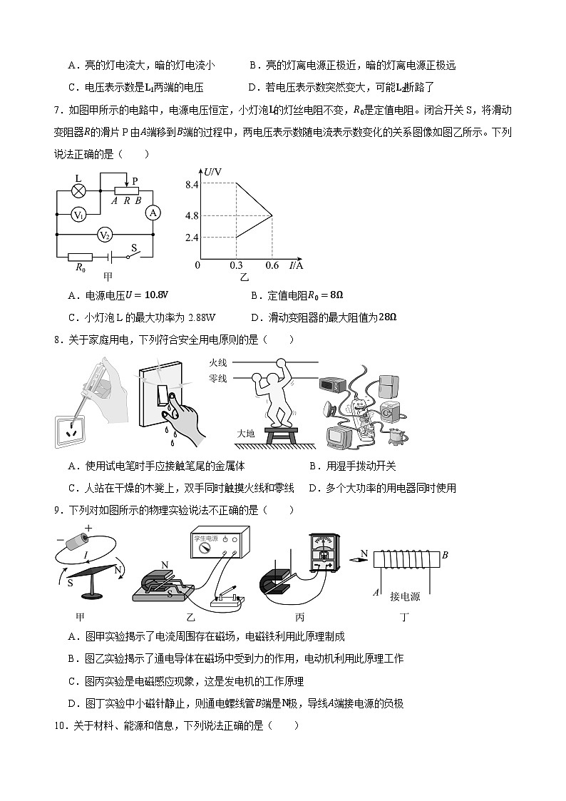 2025年甘肃省武威市凉州区长城、吴家井中学中考二模物理试题（中考模拟）第2页