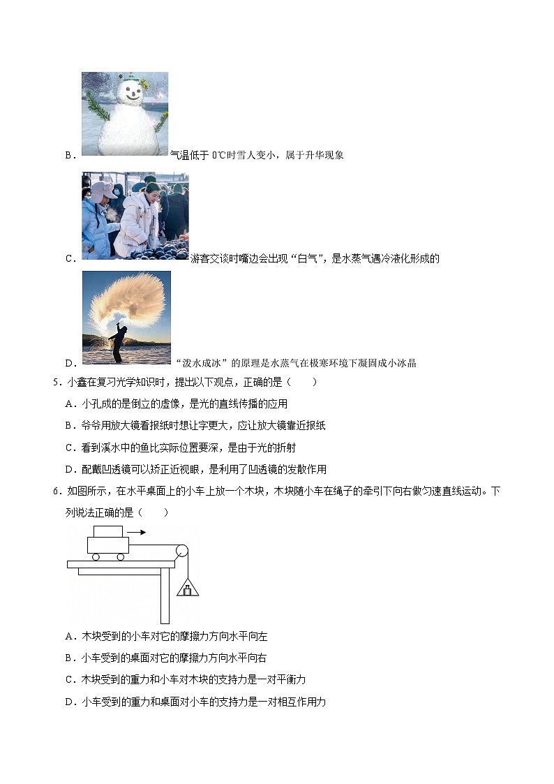 2025年四川省中考物理模拟试卷第2页