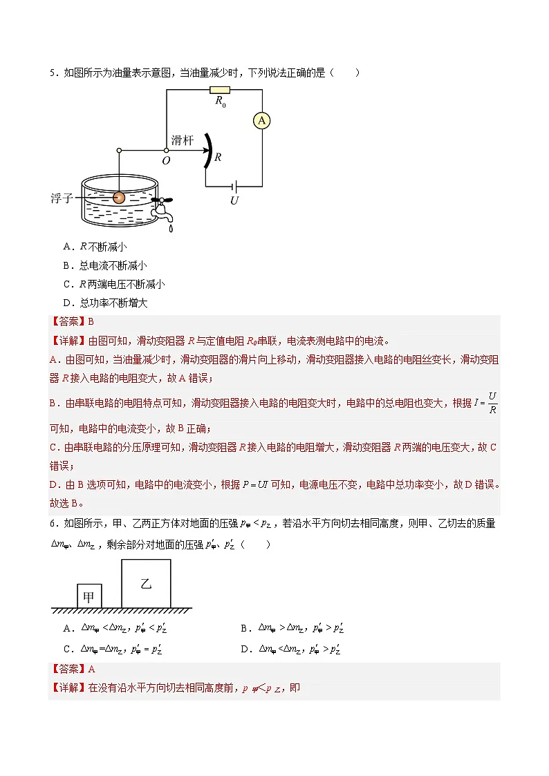 物理（上海卷）（全解全析）第2页
