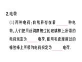 初中物理新滬科版九年級(jí)全冊(cè)第十五章第一節(jié) 靜電現(xiàn)象課堂作業(yè)課件2025秋