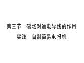 初中物理新滬科版九年級(jí)全冊(cè)第十八章第三節(jié) 磁場(chǎng)對(duì)通電導(dǎo)線的作用實(shí)踐 自制簡(jiǎn)易電報(bào)機(jī)作業(yè)課件2025秋