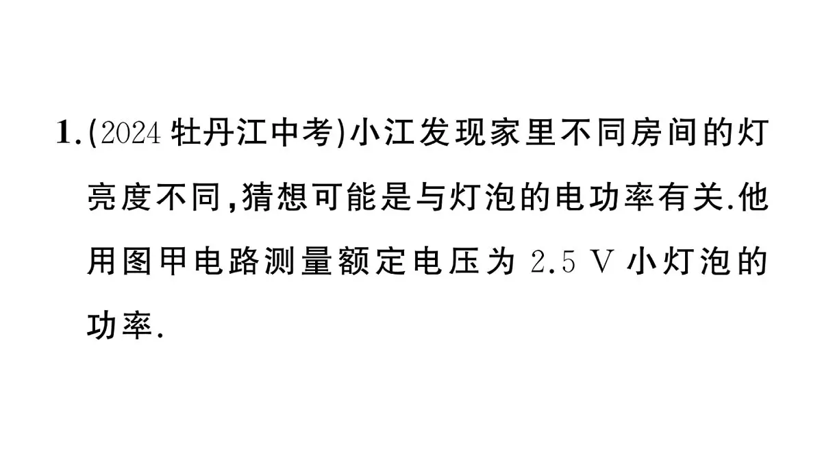初中物理新沪科版九年级全册第十七章重点实验突破 (一题练透一实验)作业课件2025秋（含答案）第3页