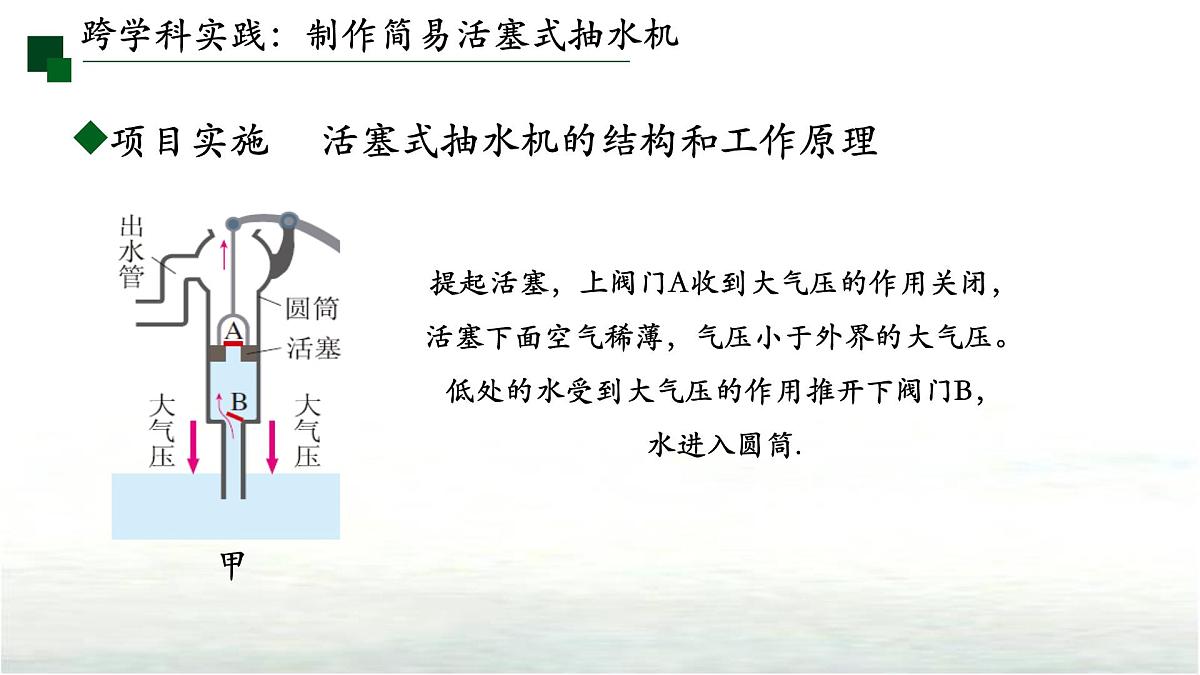 9.4跨学科实践：制作简易活塞式抽水机 课件  新人教版(2024)物理八年级下册第7页