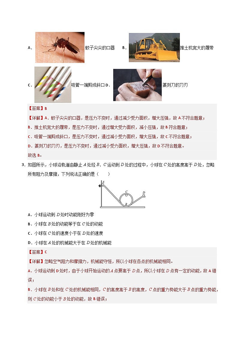 八年级下册物理第三次月考卷【测试范围：人教版（2024）：第7~11章】（全解全析）（广东省卷专用）第2页