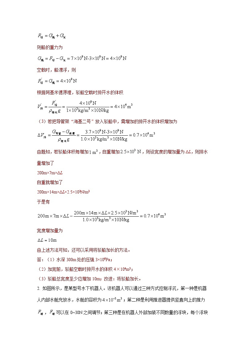 专题10 压强与浮力大综合计算题（11道） （解析版）2025年中考物理三轮复习临门一脚挑战13个压轴专题练第2页