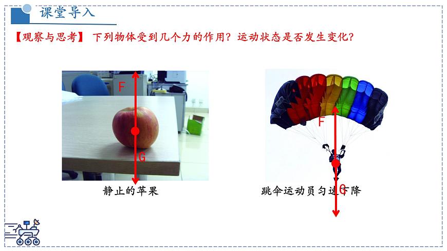 北师大版物理八年级下册 7.5 二力平衡  课件第3页