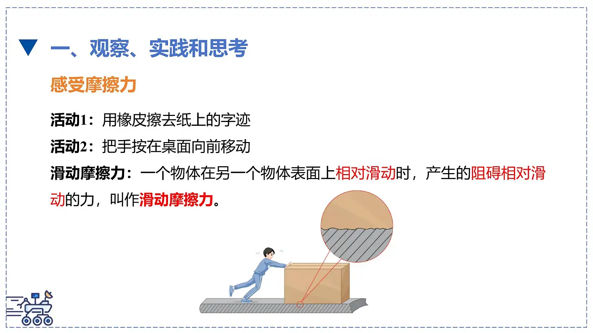 北师大版物理八年级下册 7.6 摩擦力 课件第3页