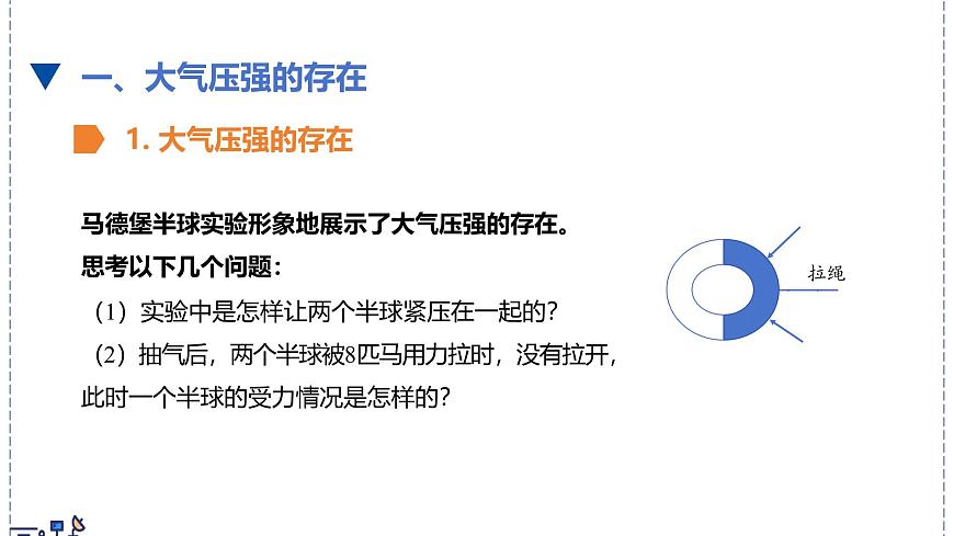 北师大版物理八年级下册 8.4 大气压强 课件第5页