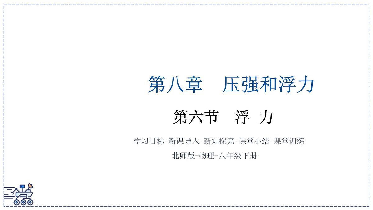 北师大版物理八年级下册 8.6 浮力 课件第1页