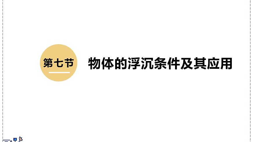 北师大版物理八年级下册 8.7 物体的浮沉条件及其应用  课件第1页