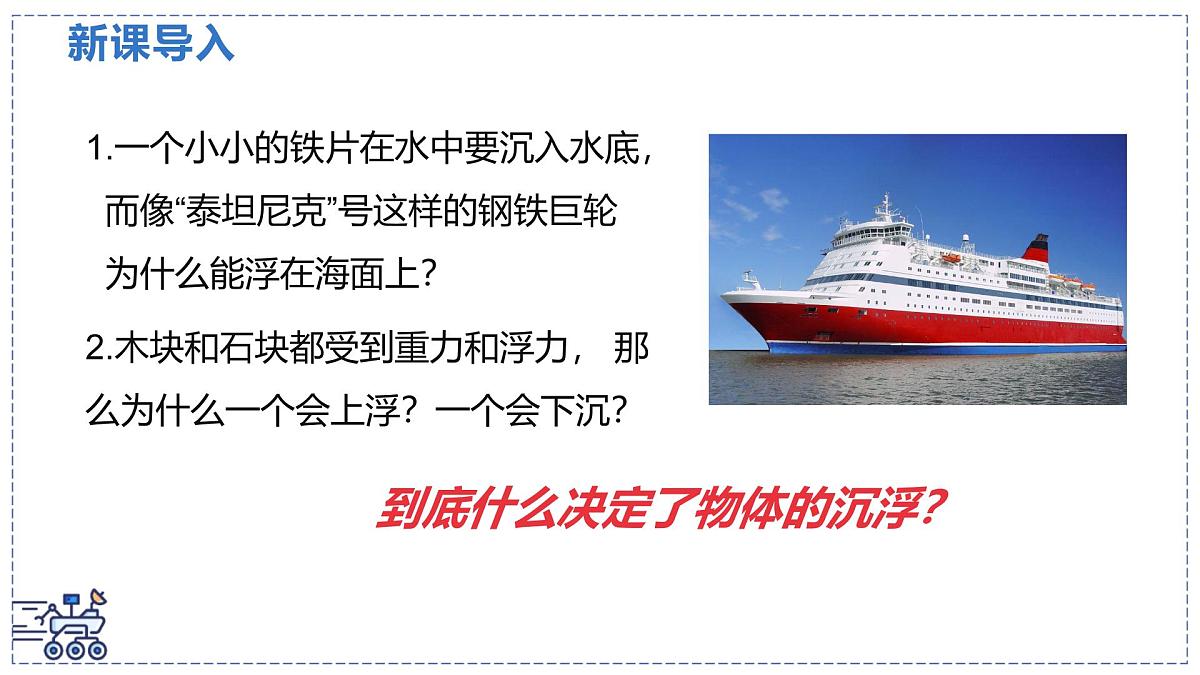 北师大版物理八年级下册 8.7 物体的浮沉条件及其应用 课件第3页