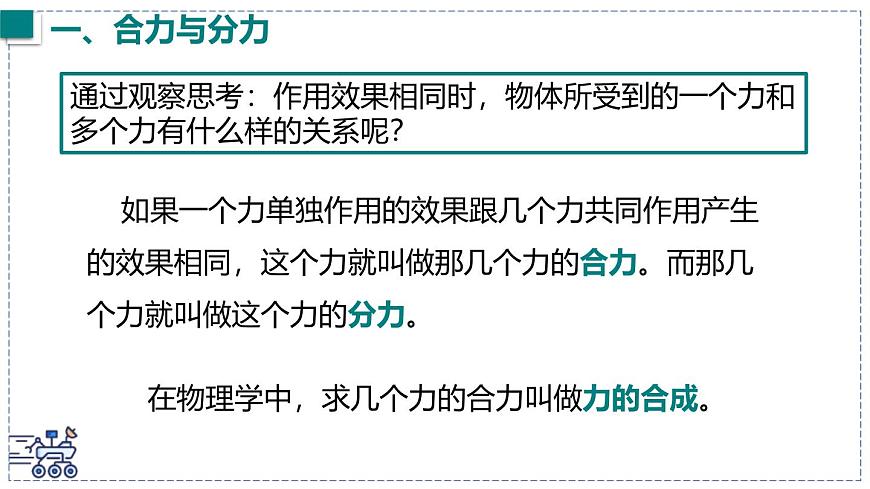 2024-2025学年沪粤版物理八年级下册 7.4 同一直线上二力的合成 课件第5页