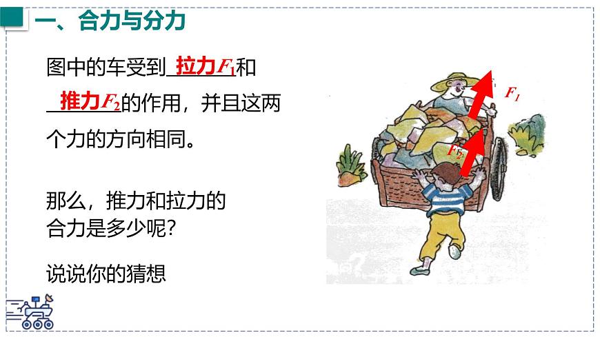 2024-2025学年沪粤版物理八年级下册 7.4 同一直线上二力的合成 课件第8页